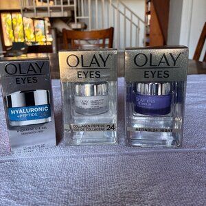 Olay Eyes Retinol 24, Hyaluronic + Peptide 24, Collagen Peptide 24